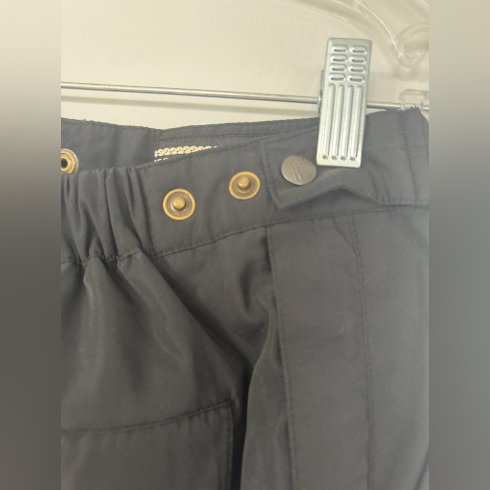 DryJoy by FootJoy men’s Large black adjustable waist zipper snap leg golf pants - Picture 6 of 9